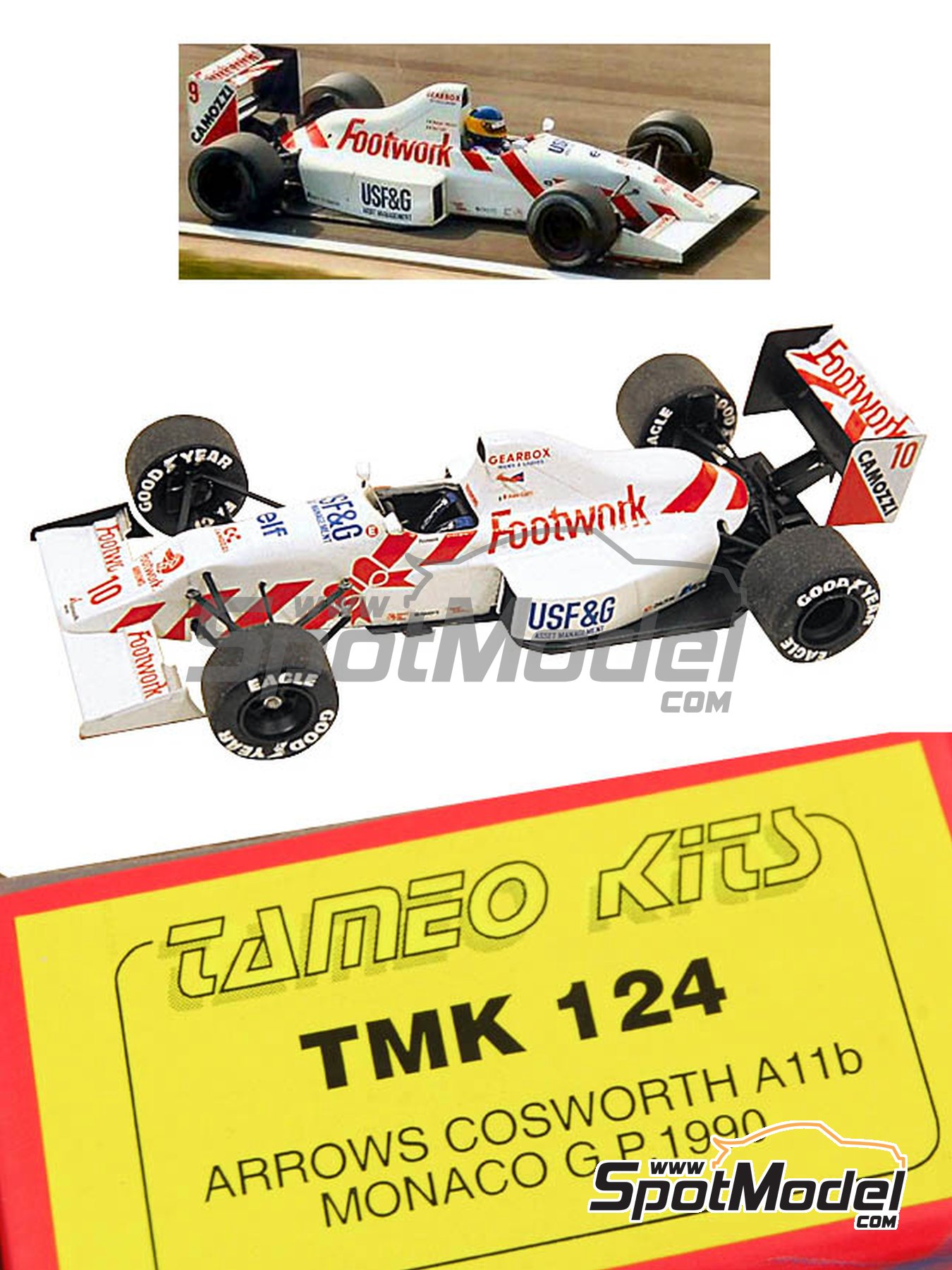 Tameo Kits TMK124: Car scale model kit 1/43 scale - Arrows